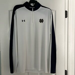 Notre Dame under Armour lightweight quarter zip hoodie size XL EUC